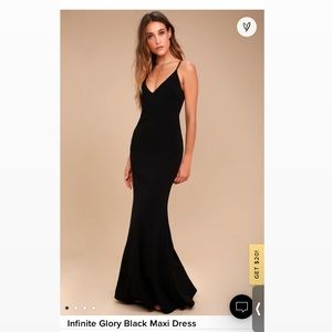 Lulu’s Infinite Glory Black Maxi Dress